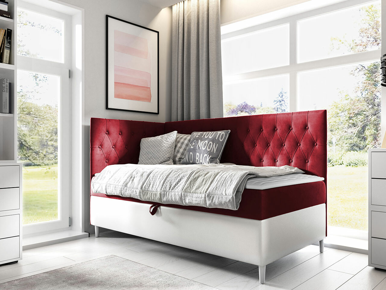 Pat boxspring Lucus III (Soft 017 + Fresh 8)