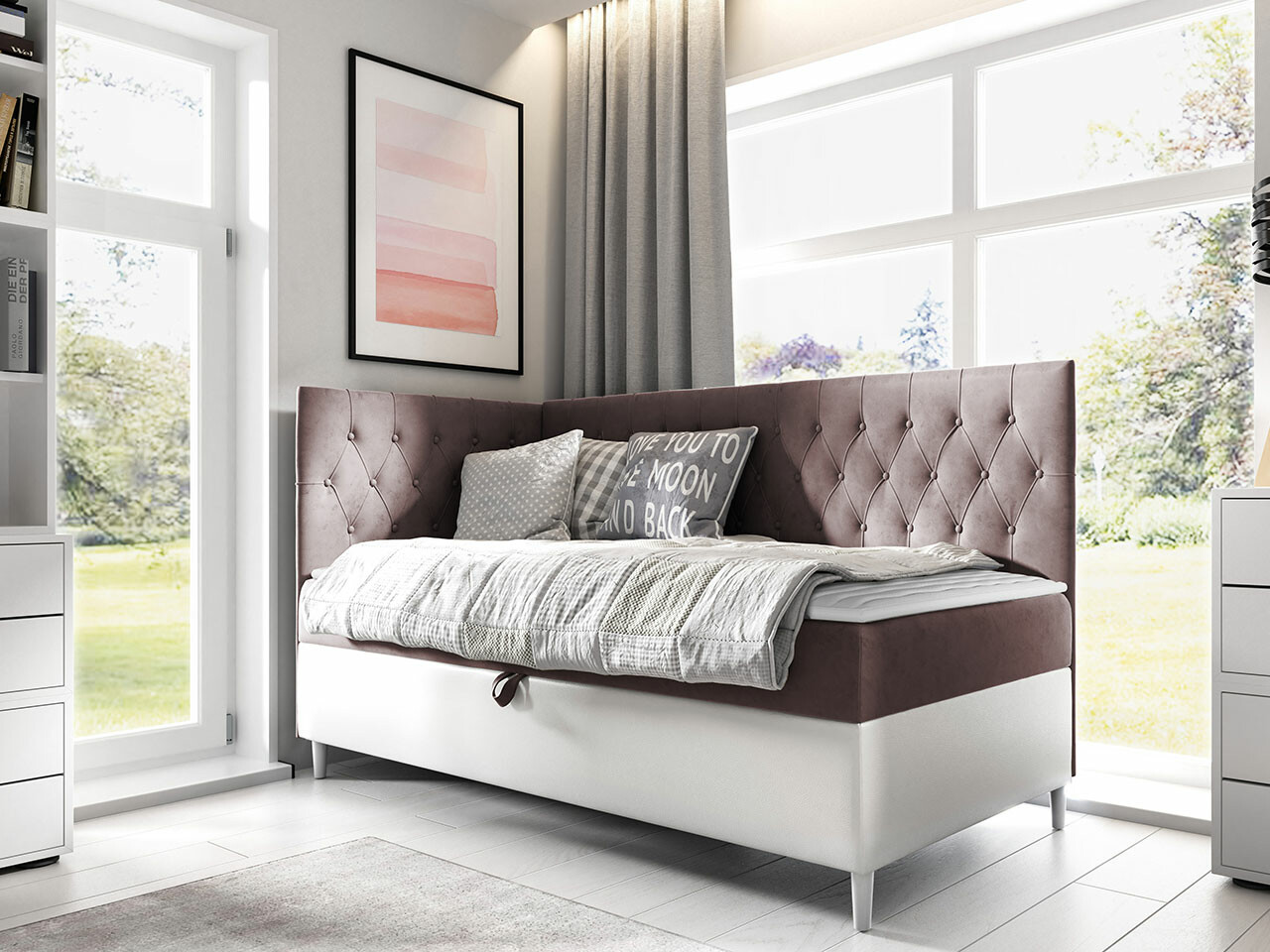 Pat boxspring Lucus III (Soft 017 + Fresh 9)