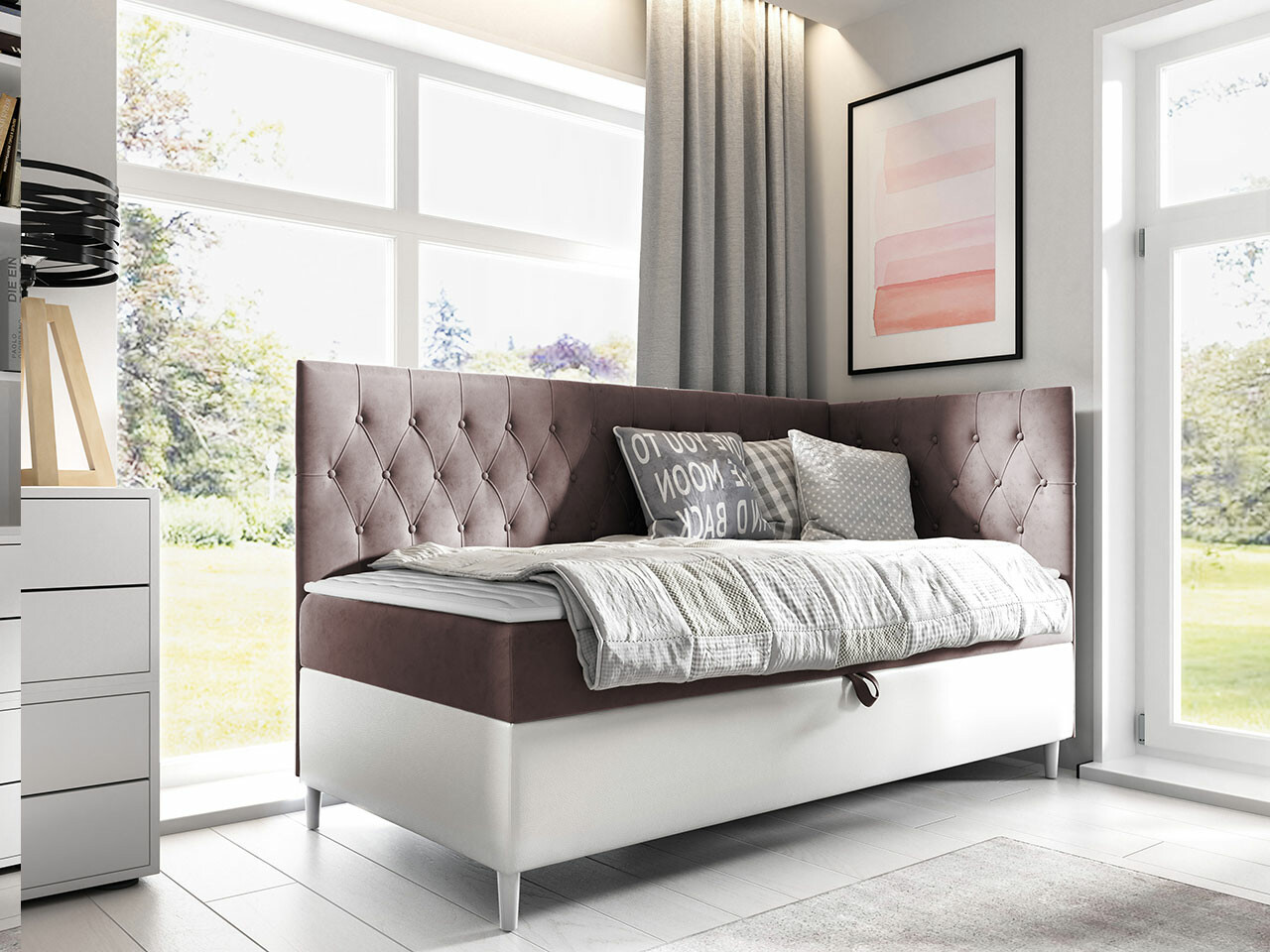 Pat boxspring Lucus III (Soft 017 + Fresh 9)