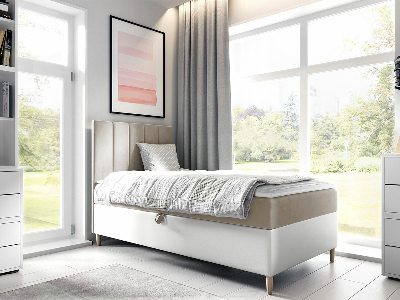 Pat boxspring Lucus VI (Soft 017 + Fresh 1)