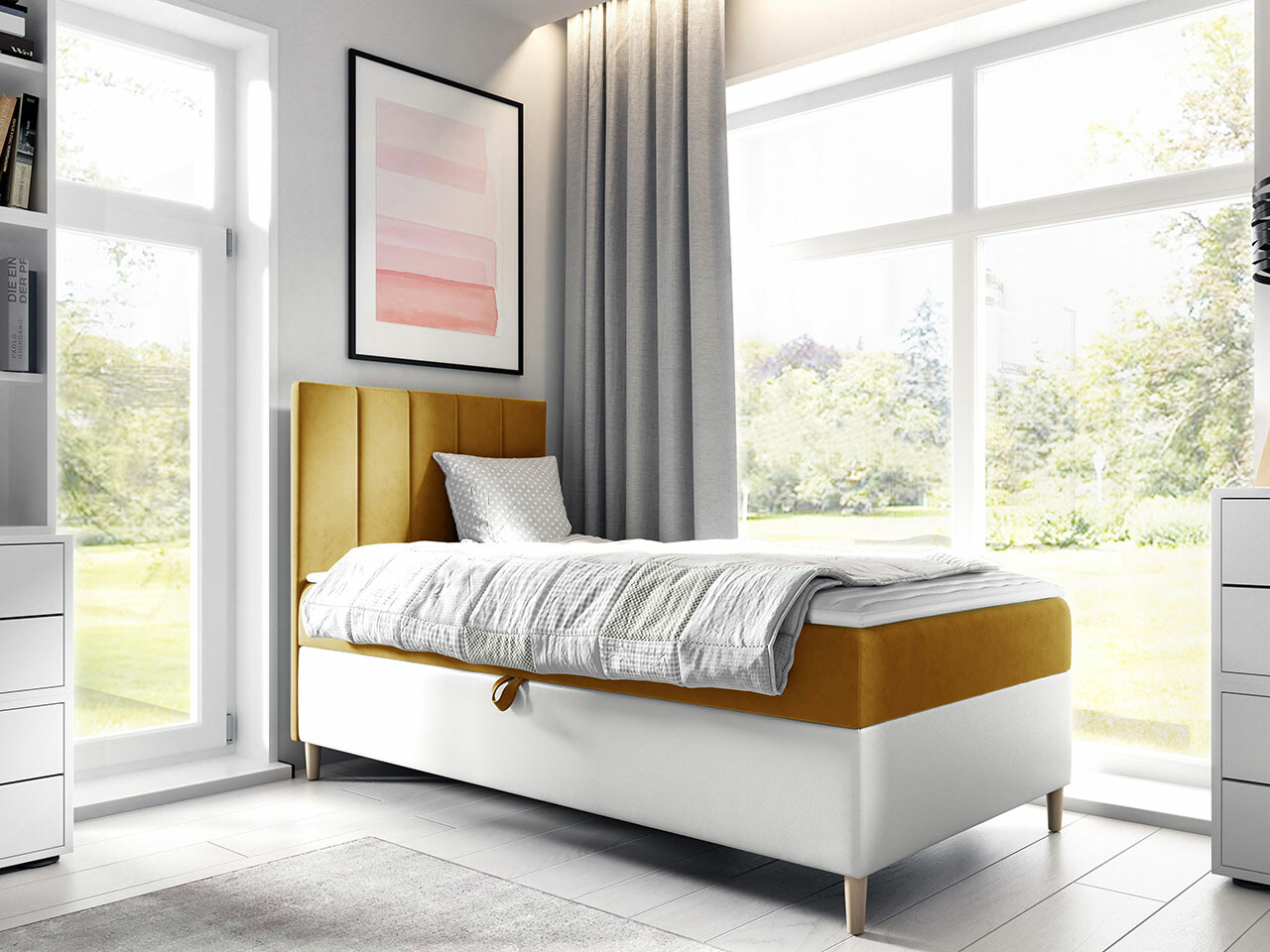 Pat boxspring Lucus VI (Soft 017 + Fresh 37)