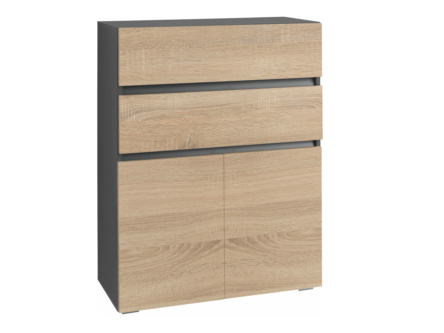 Cabinet de baie neancorat Soncamu 101 (Antracit + Stejar)