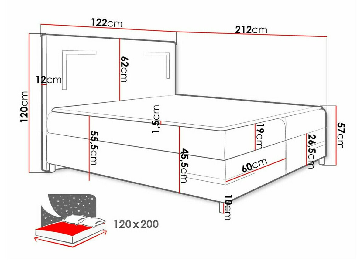 Pat boxspring Vallis (Fresh 11)