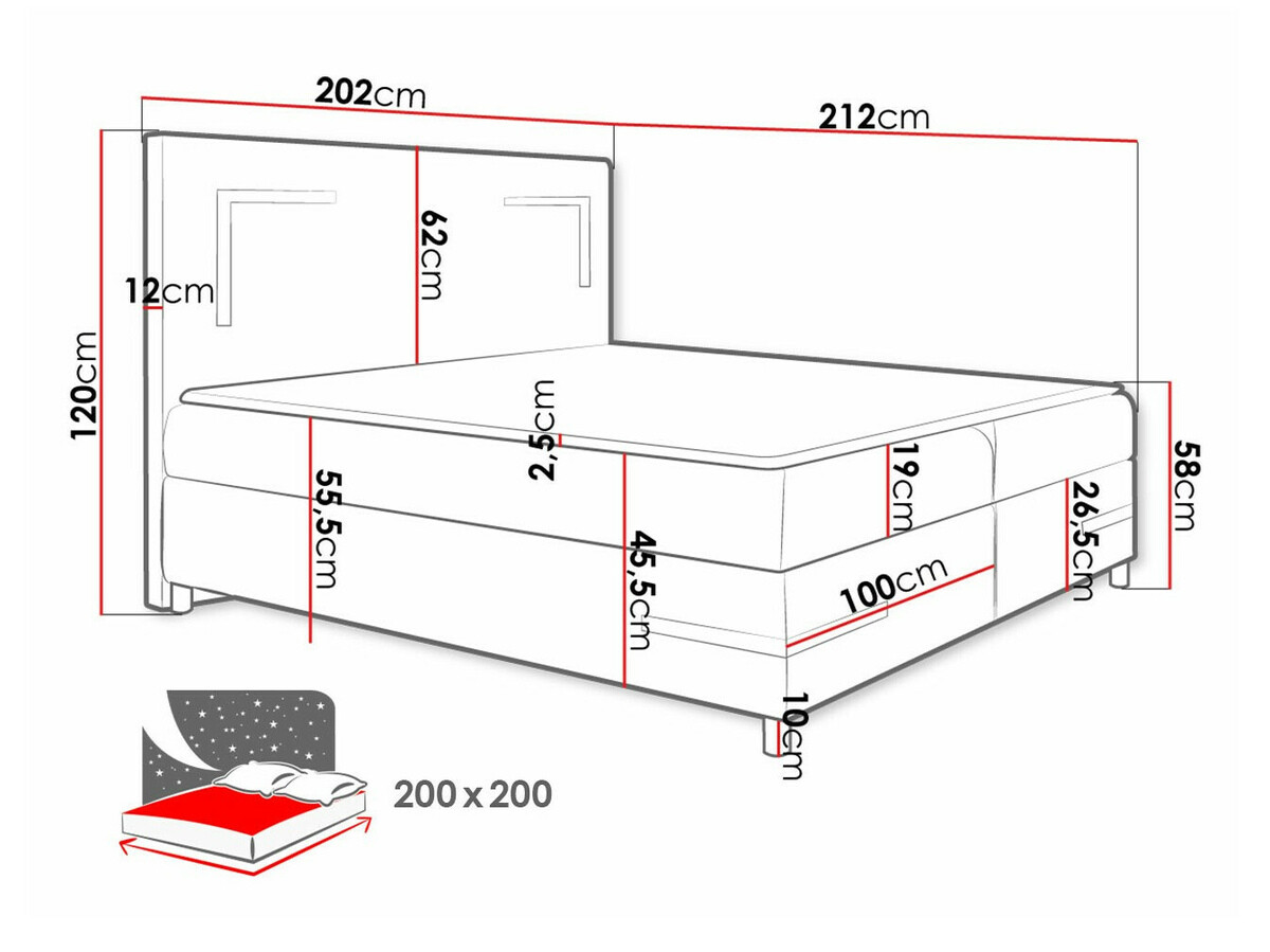 Pat boxspring Vallis (Fresh 14)