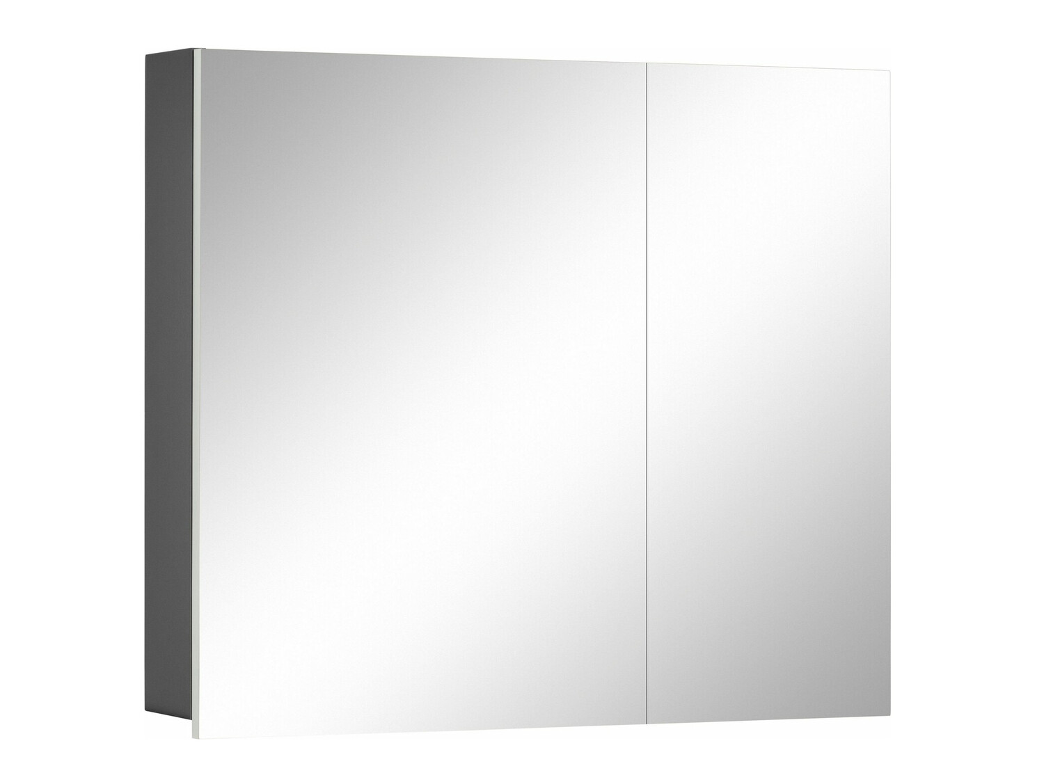 Dulap de baie cu oglindă Soncamu 104 (Alb + Antracit)