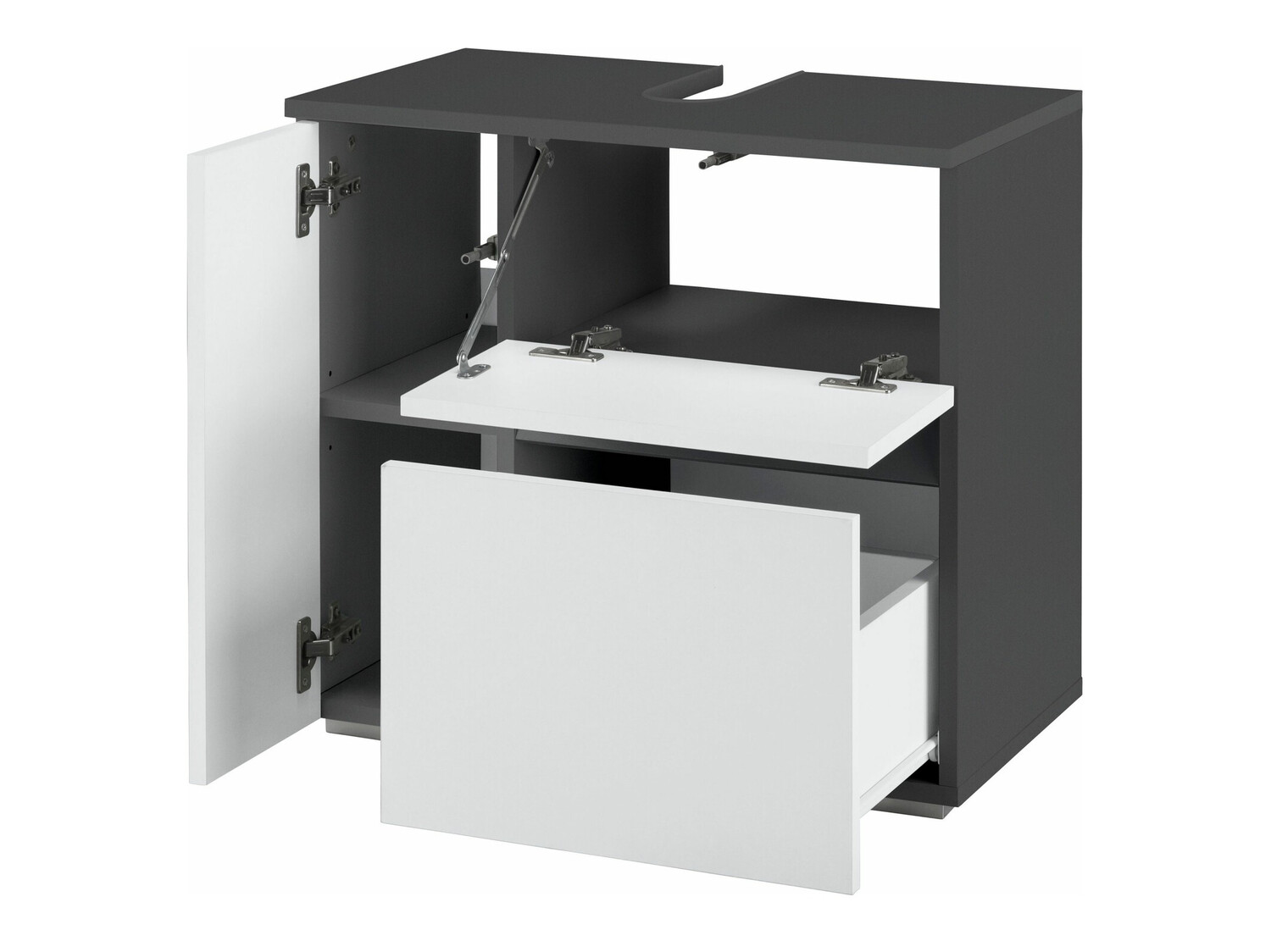 Mască de baie neancorată Soncamu 108 (Alb + Antracit)