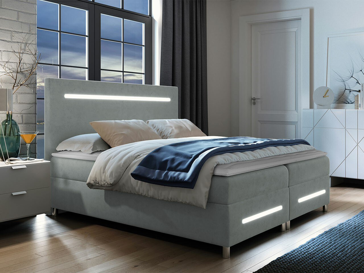 Pat boxspring Pluvia (Fresh 33)