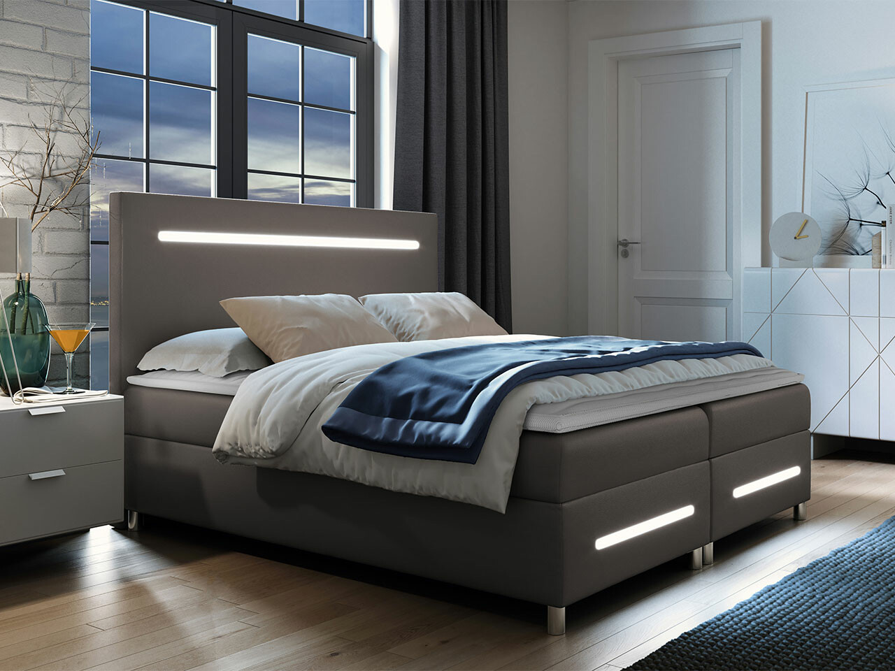 Pat boxspring Pluvia (Soft 029)