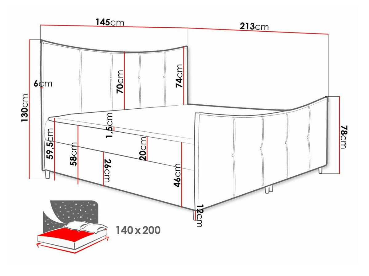 Pat boxspring Fons (Fresh 11)
