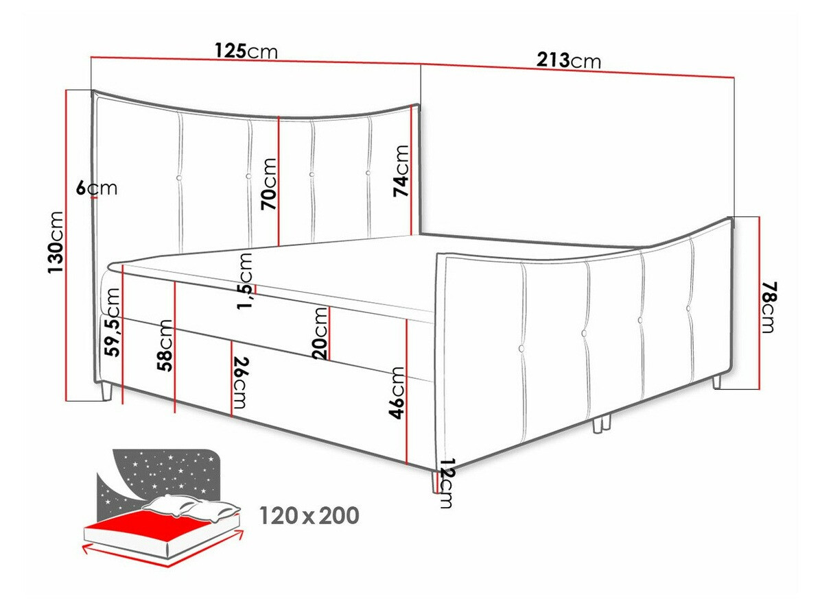 Pat boxspring Fons (Fresh 14)