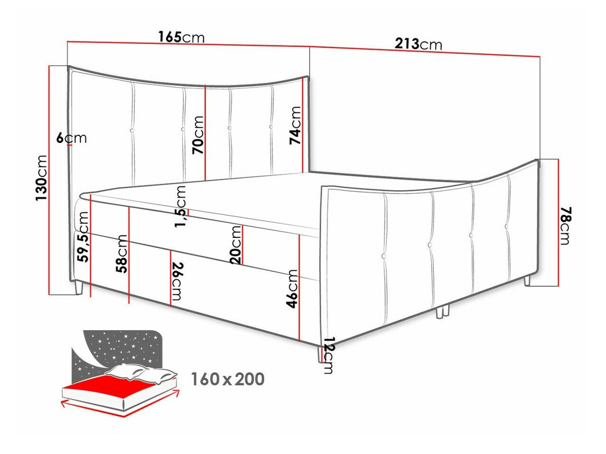 Pat boxspring Fons (Fresh 37)