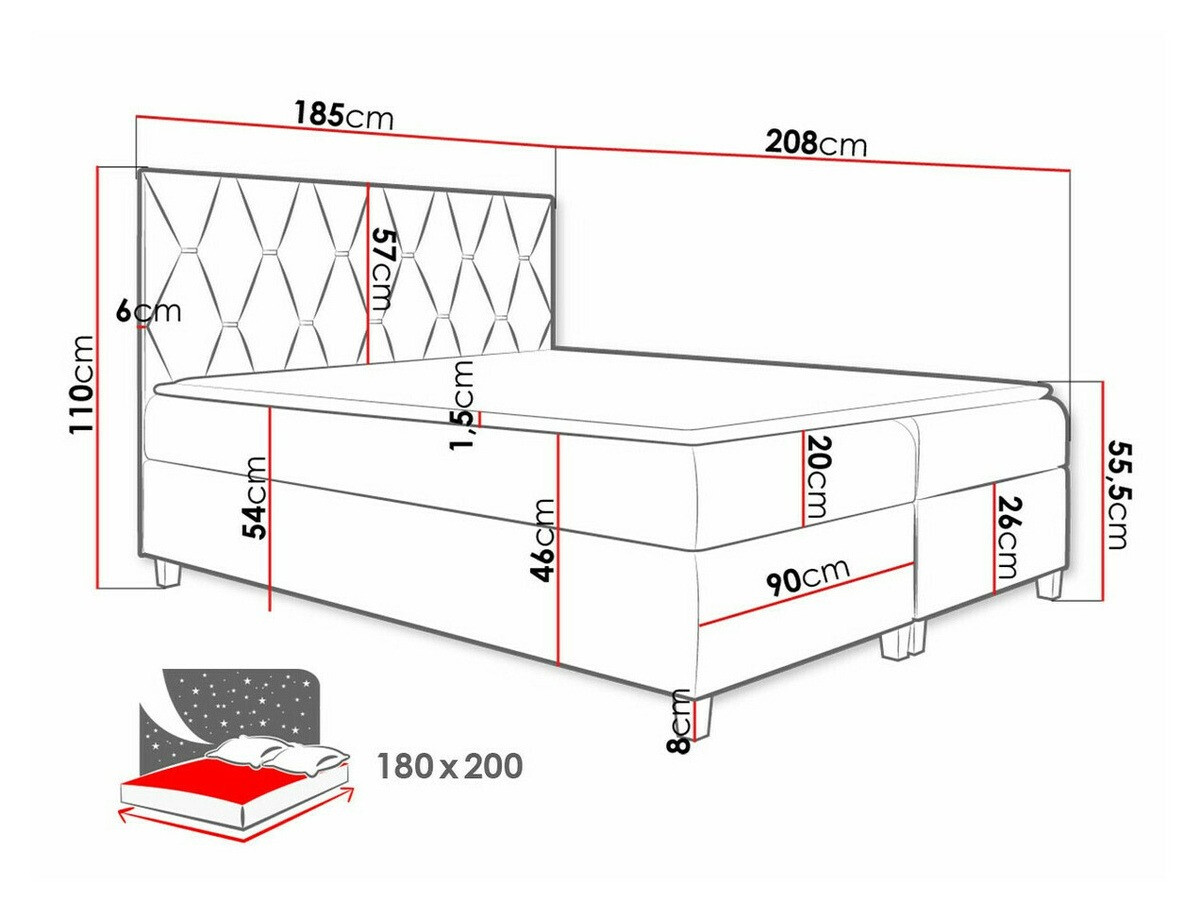 Pat boxspring Nemus (Fresh 11)