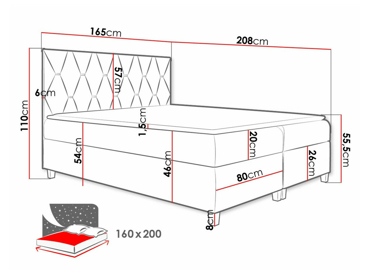 Pat boxspring Nemus (Fresh 13)