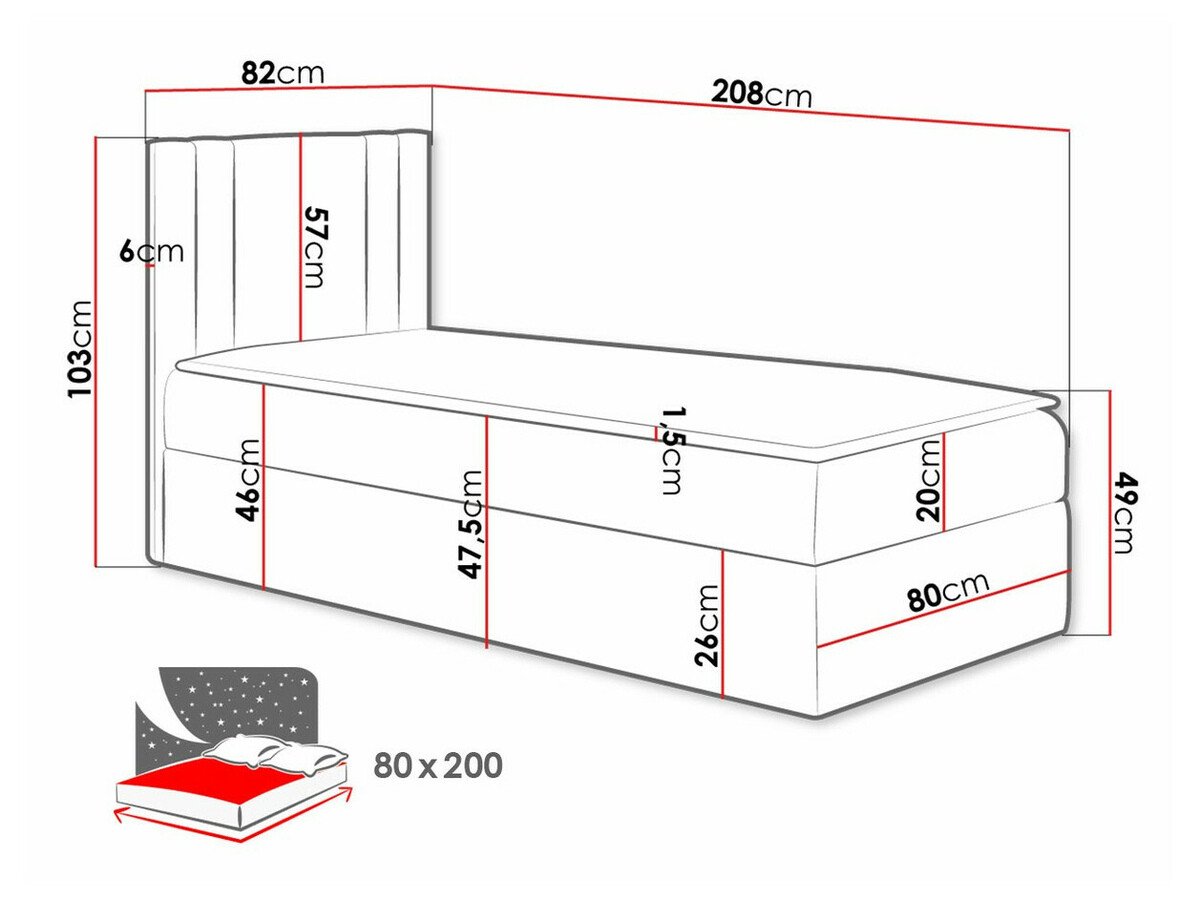 Pat boxspring Mel I (Kameleon 37)