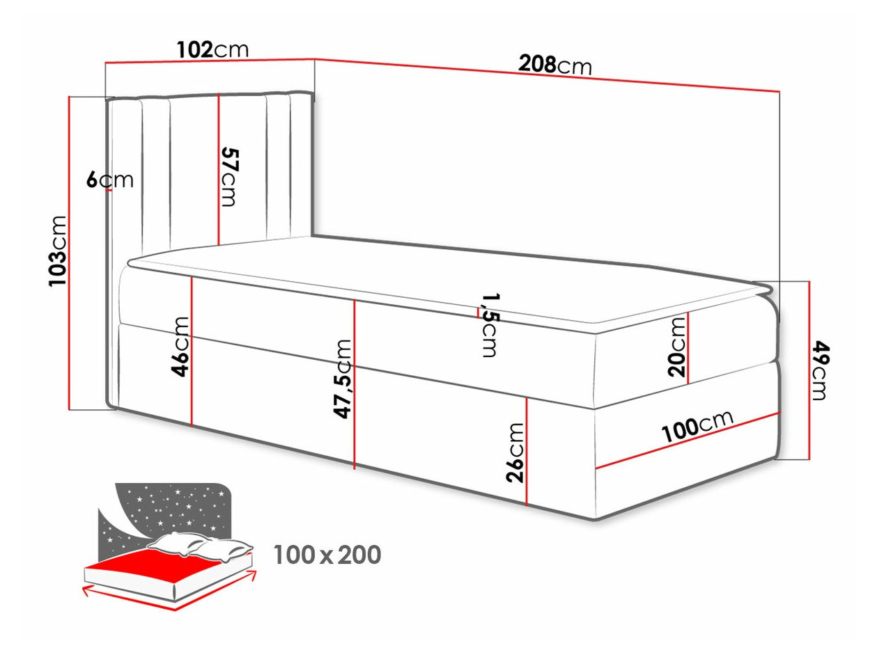 Pat boxspring Mel I (Soft 010)