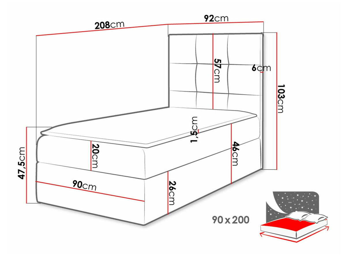 Pat boxspring Nomen (Soft 017)