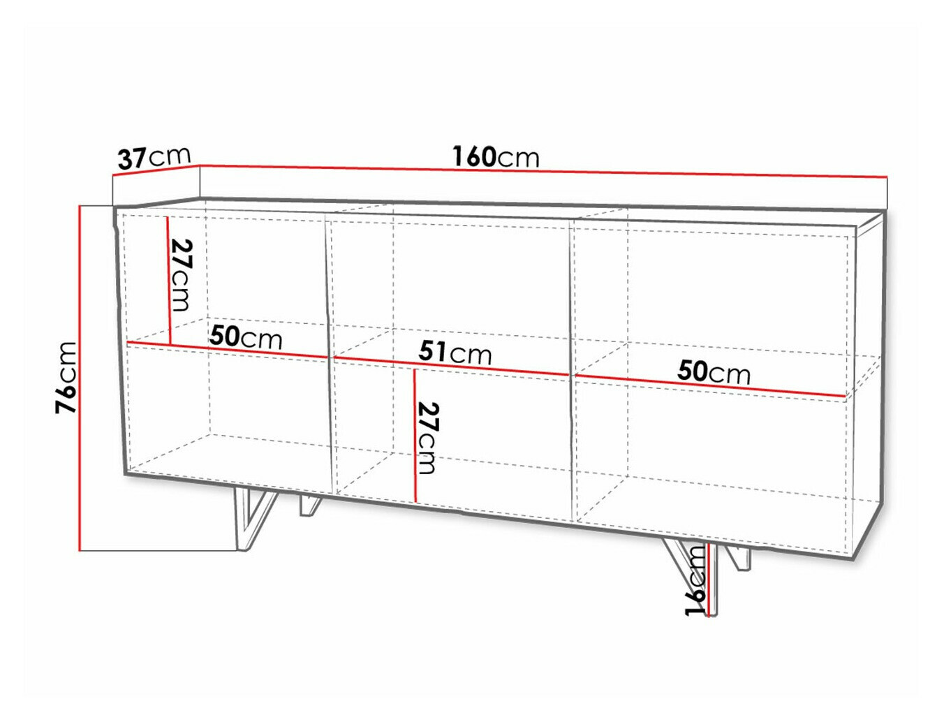 Bufet Audis (Alb + Alb lucios)