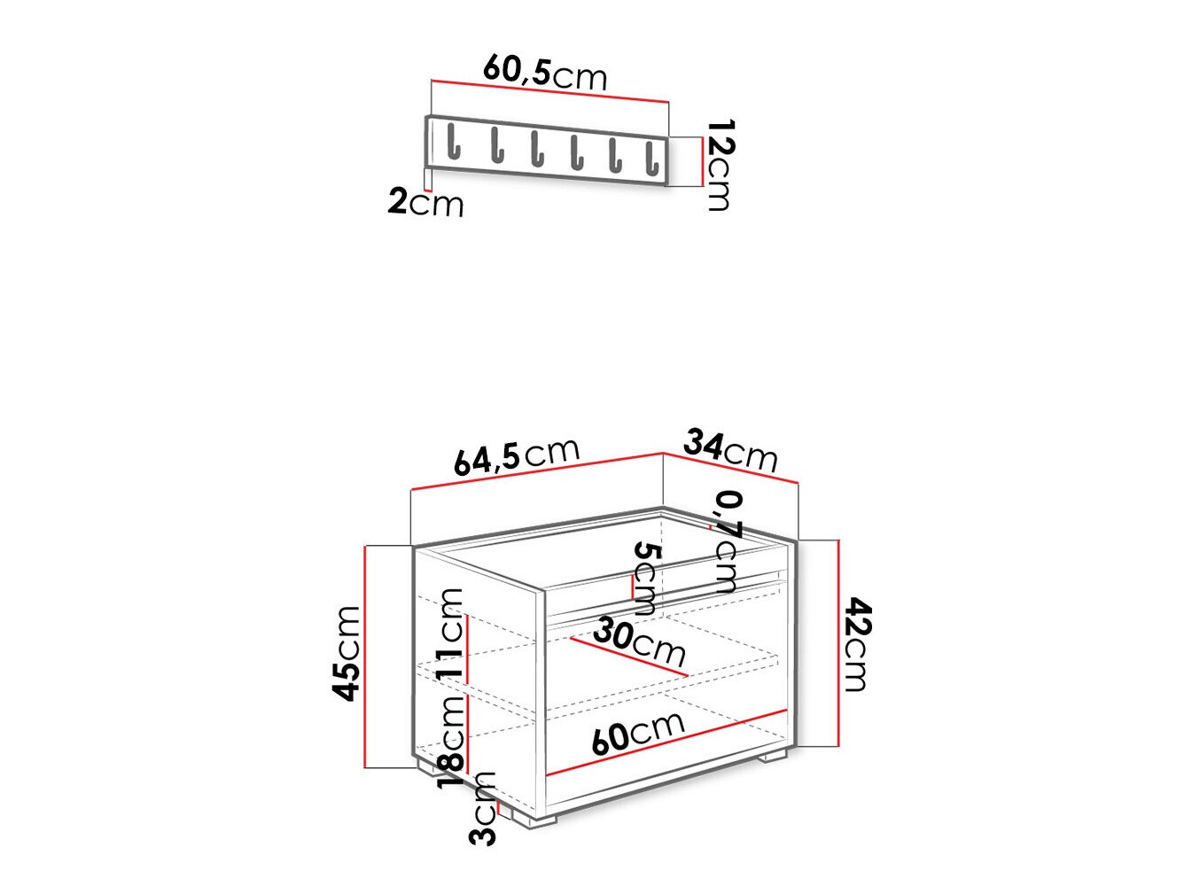 Set de hol Comfivo Pinus VII (Alb + Manila 32)