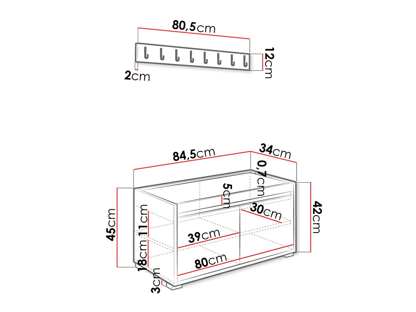 Set de hol Comfivo Pinus IV (Alb + Manila 32)