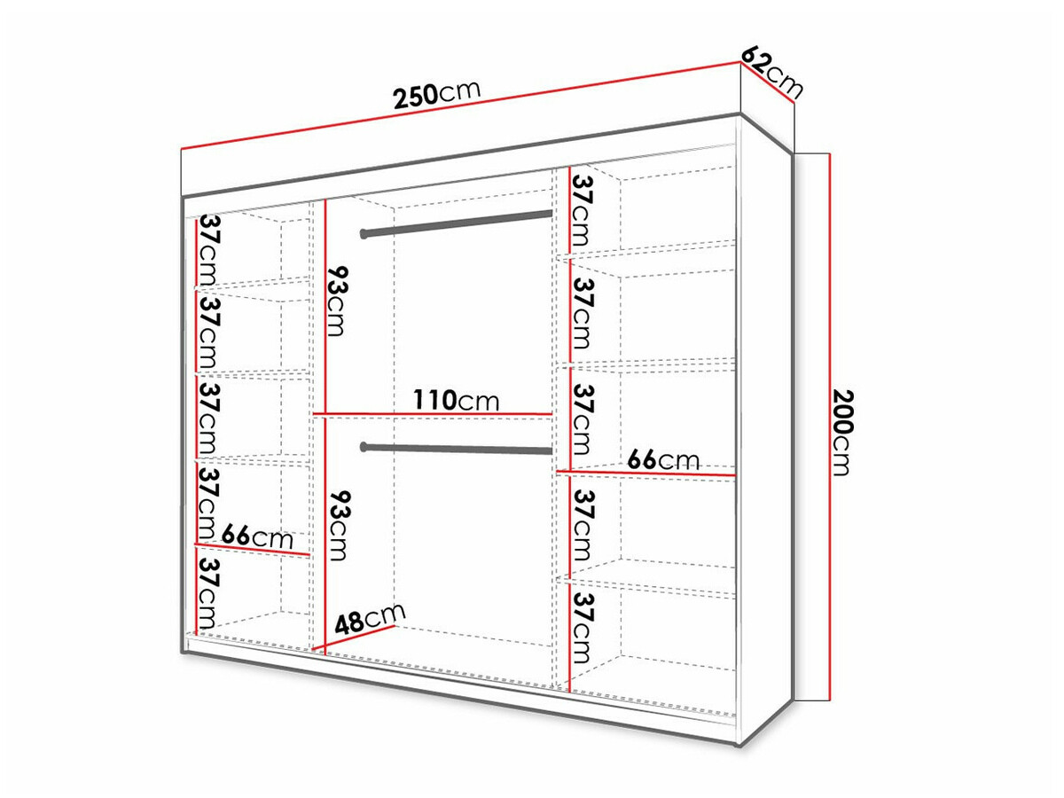 Dulap Anulio II (Negru)