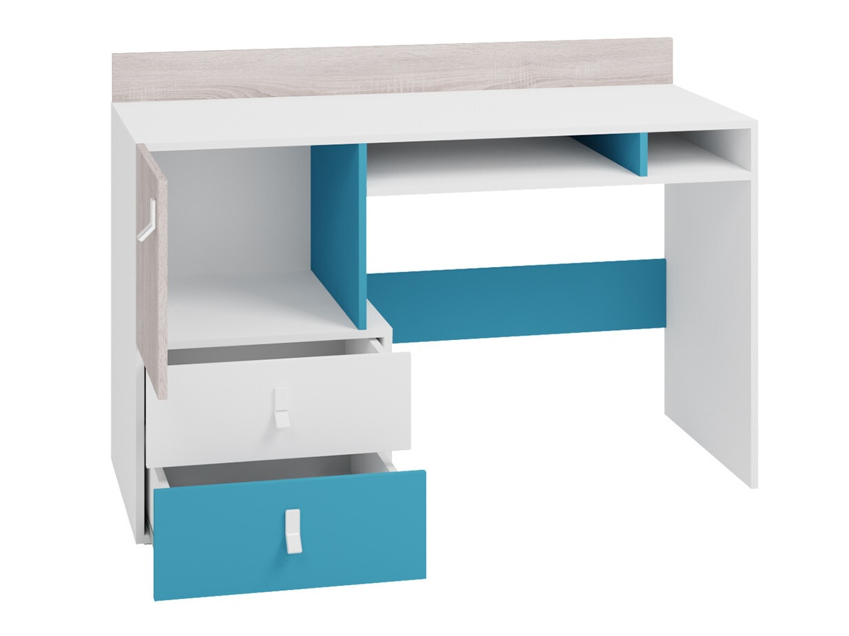 Set de camera copii Camteso 114 (Negru + Stejar + Bej)