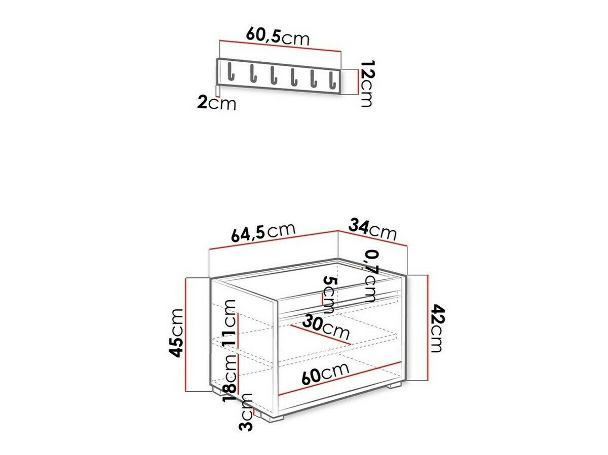 Set de hol Comfivo Pinus V (Alb + Manila 32)