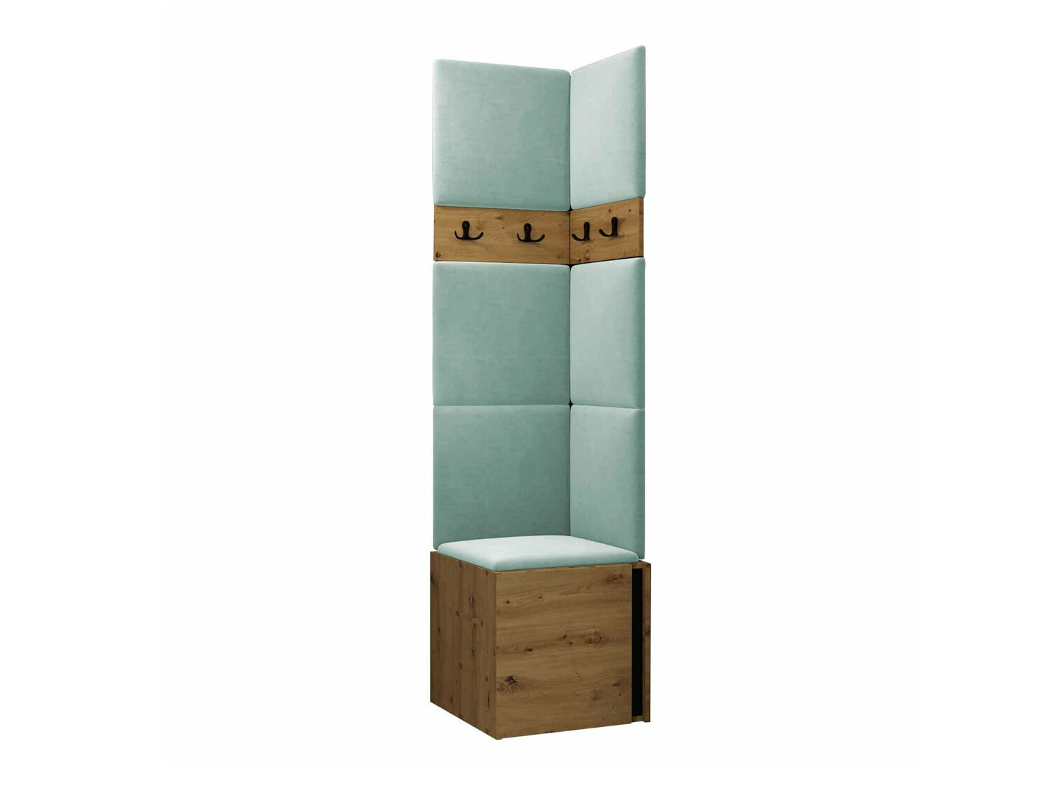 Set de hol Pinis XXI (Stejar artizan + Negru)