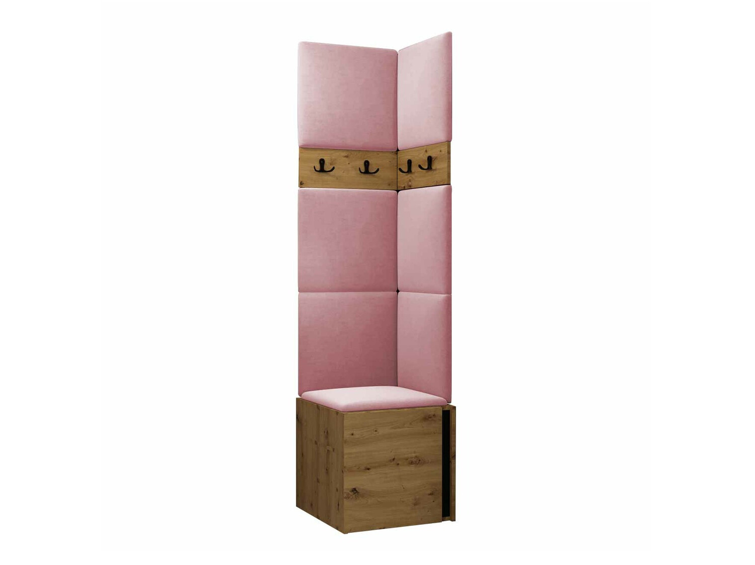 Set de hol Pinis XXI (Stejar artizan + Negru)