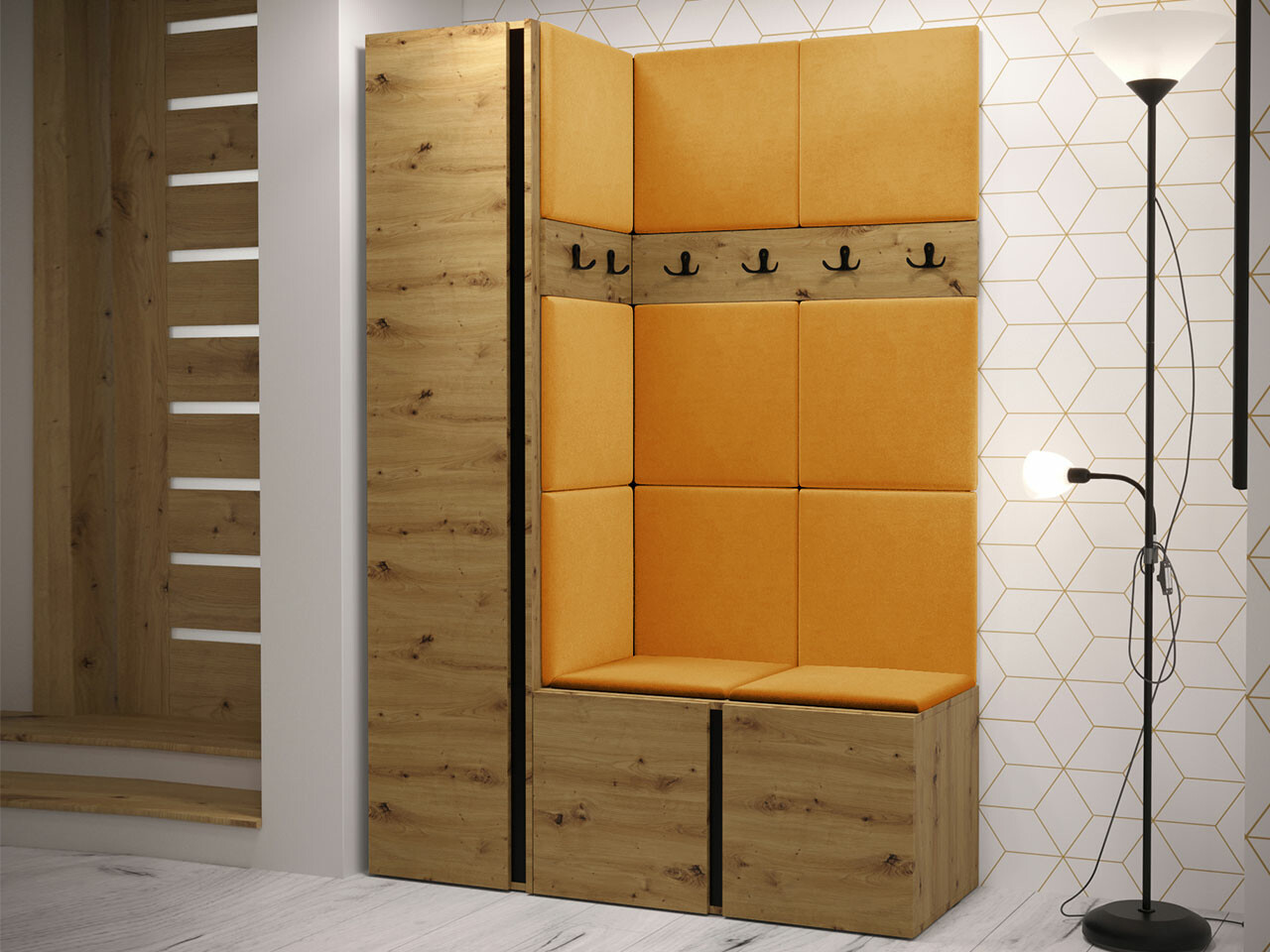 Set de hol Hartford 471 (Stejar artizan)