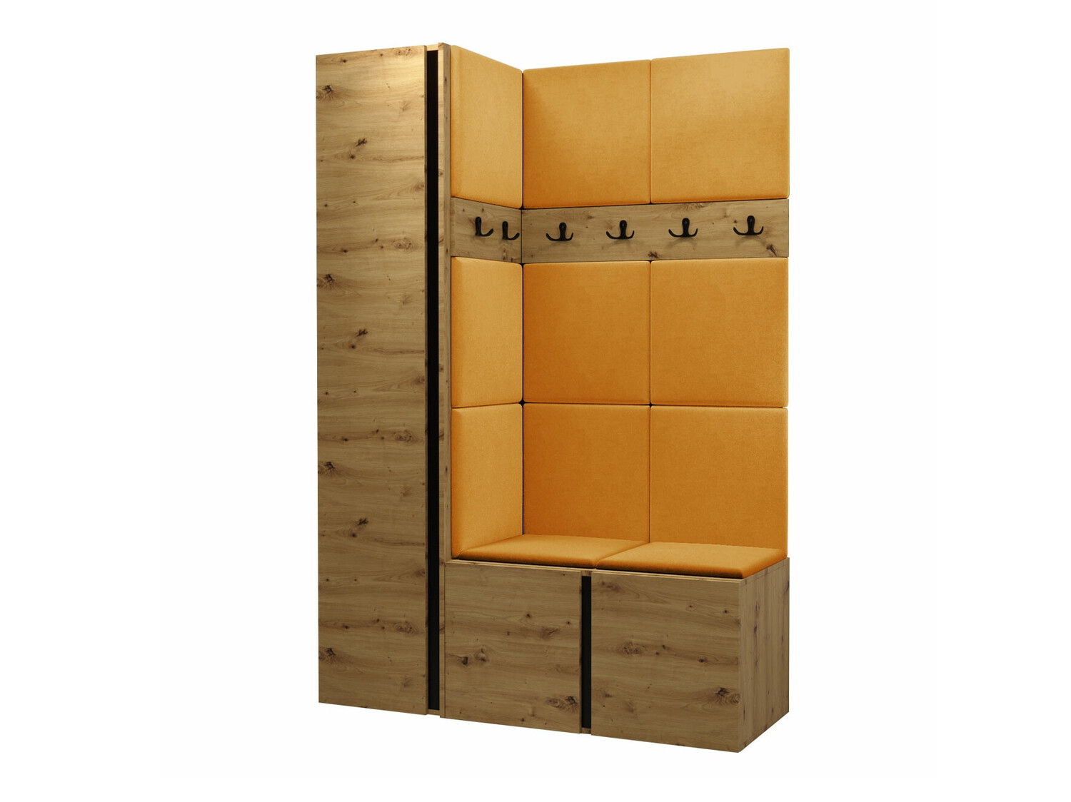Set de hol Pinis IX (Stejar artizan)