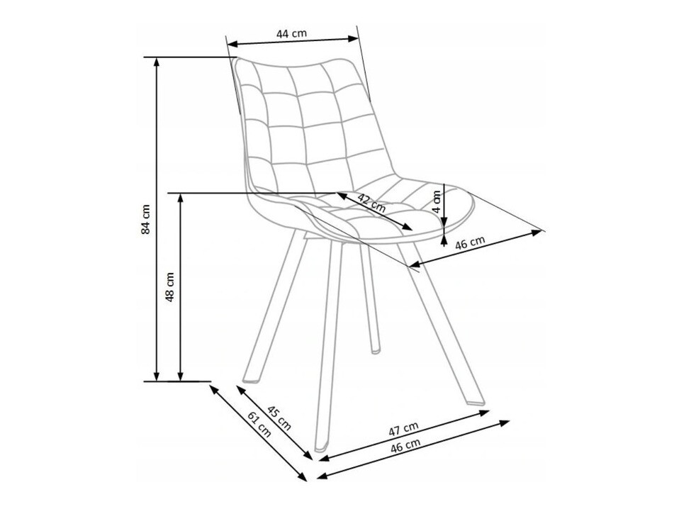 Scaun Houston 739 (Gri inchis + Negru)