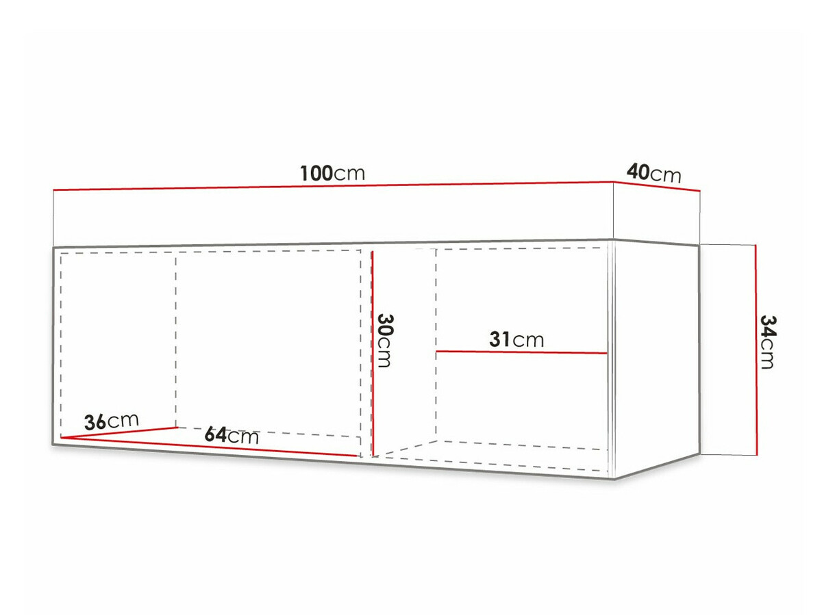 Comodă TV Elblaru 105 (Alb)