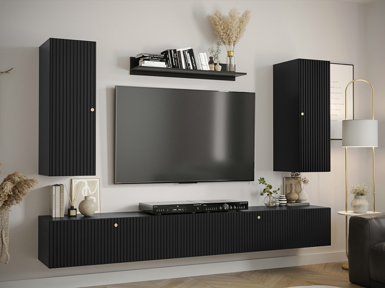 Set de living Anulio II (Negru)
