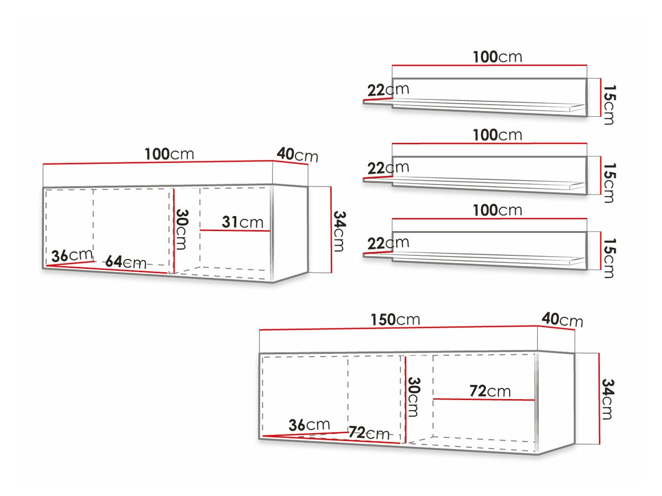 Set de living Elblaru 114 (Negru)