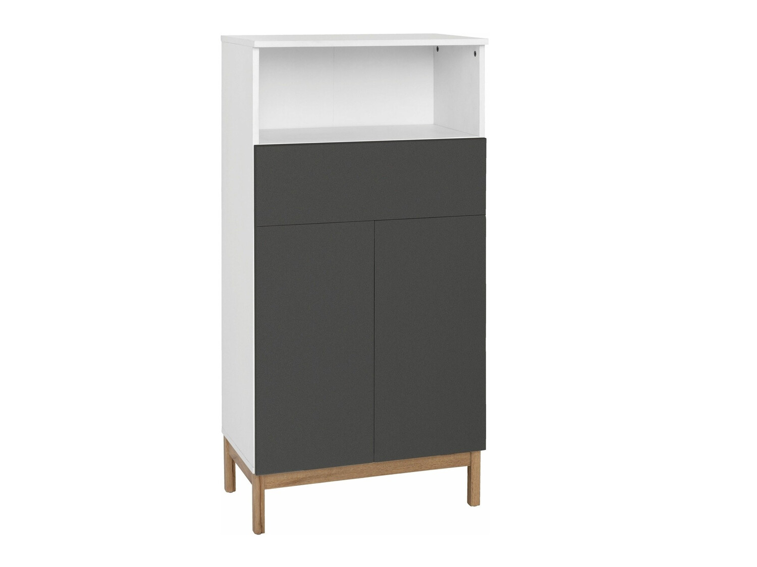 Cabinet de baie neancorat Tolcami 104 (Alb + Antracit)