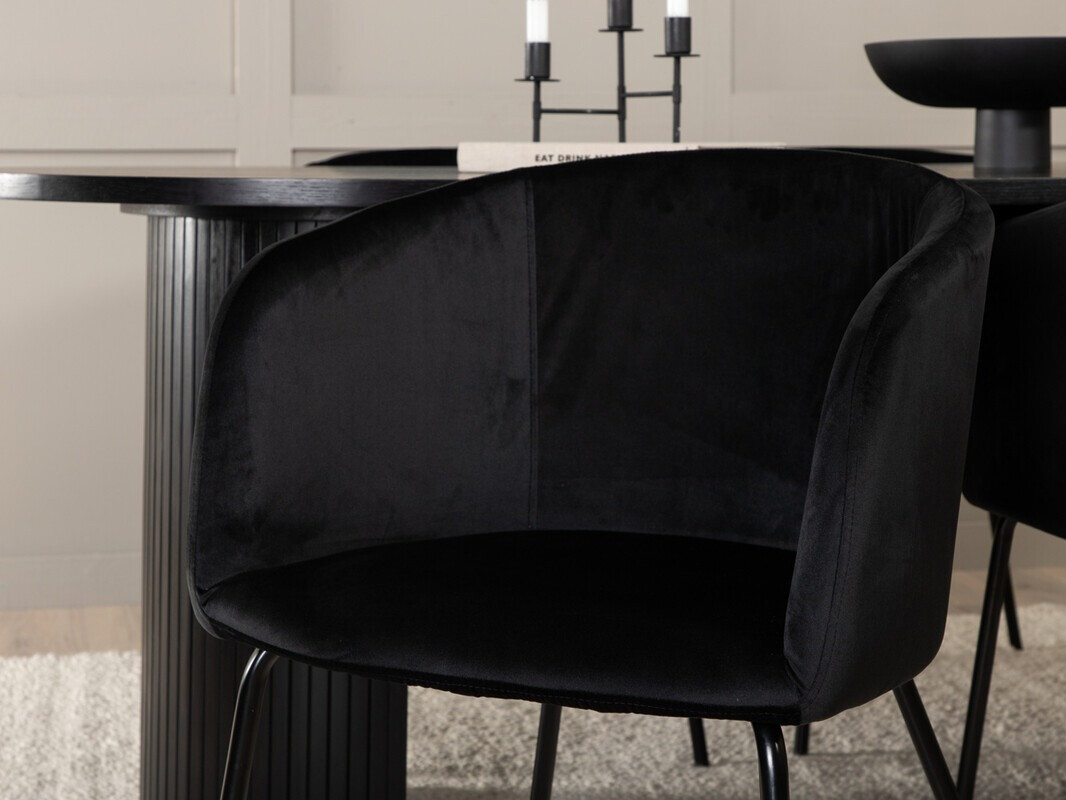 Set de dining Dallas 3313 (Negru)