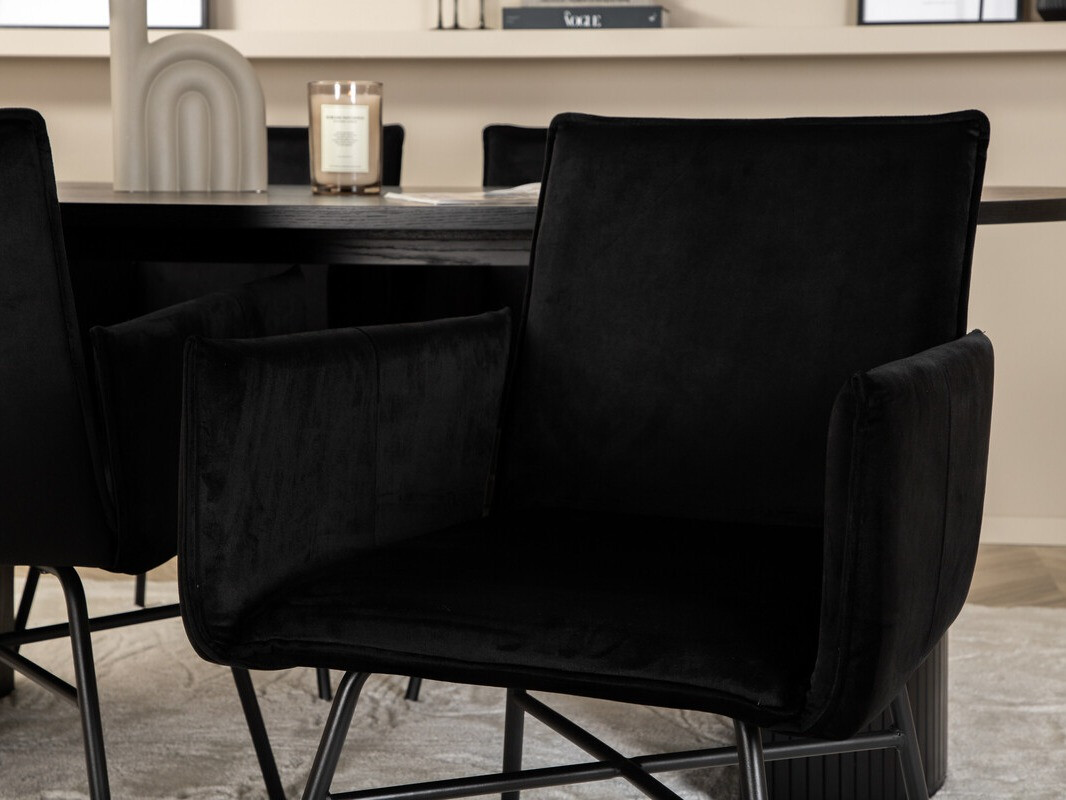 Set de dining Dallas 3315 (Negru)