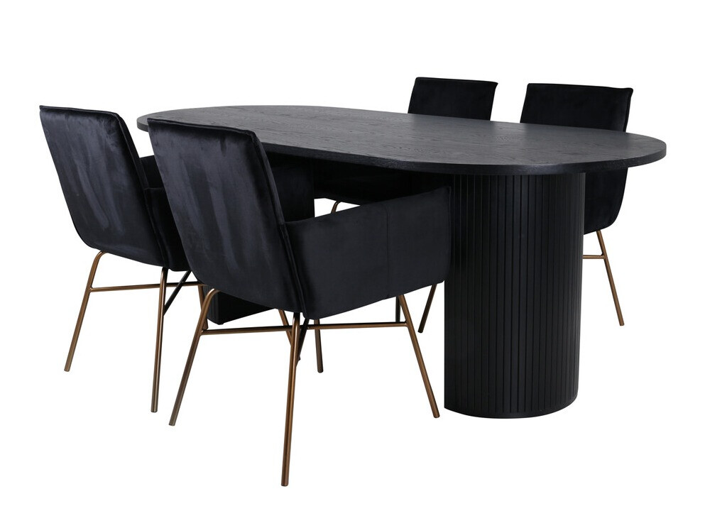 Set de mese Dallas 3315 (Negru + Cupru)