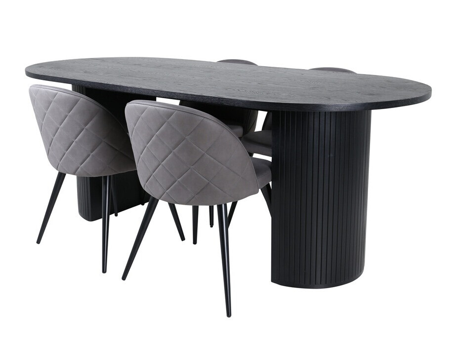 Set de mese Dallas 3321 (Negru + Gri)