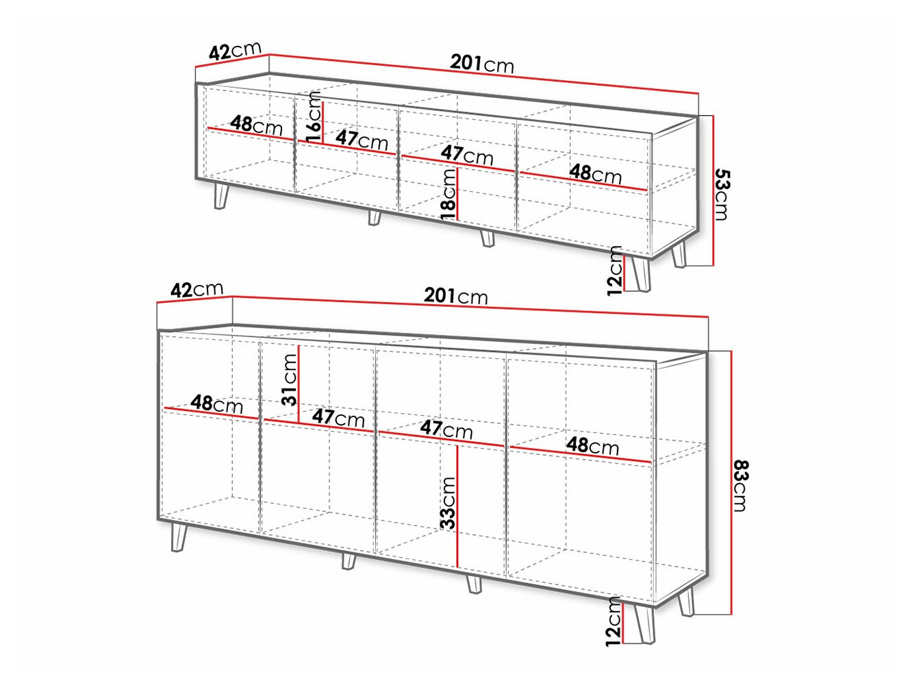 Set de living Charlotte 182 (Alb + Negru)