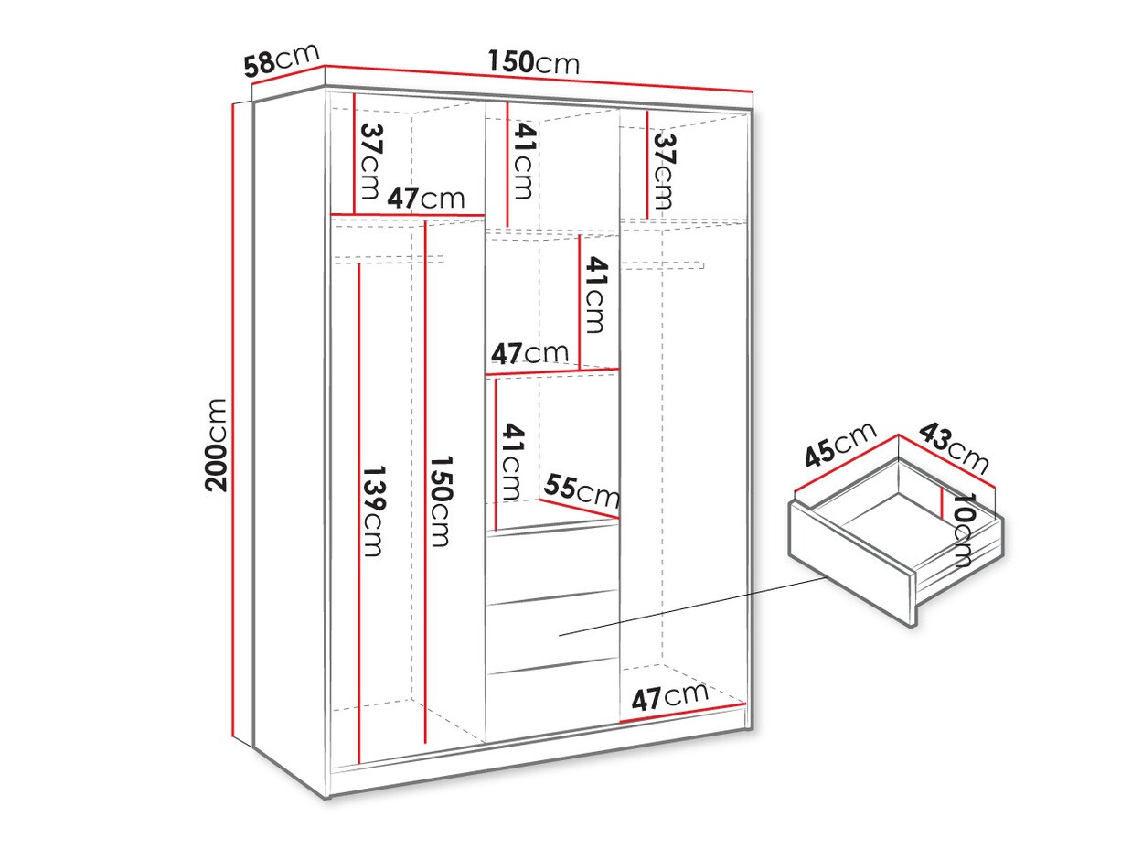 Dulap Enolevo 113 (Alb)