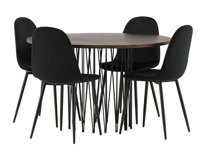 Set de dining Dallas 3370 (Negru)