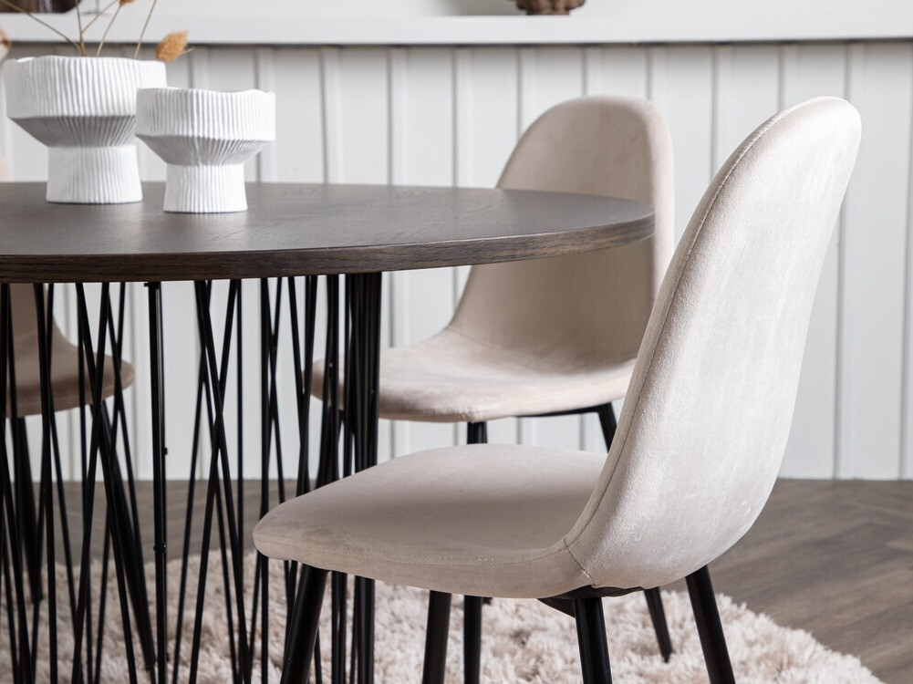 Set de mese Dallas 3370 (Negru + Bej)