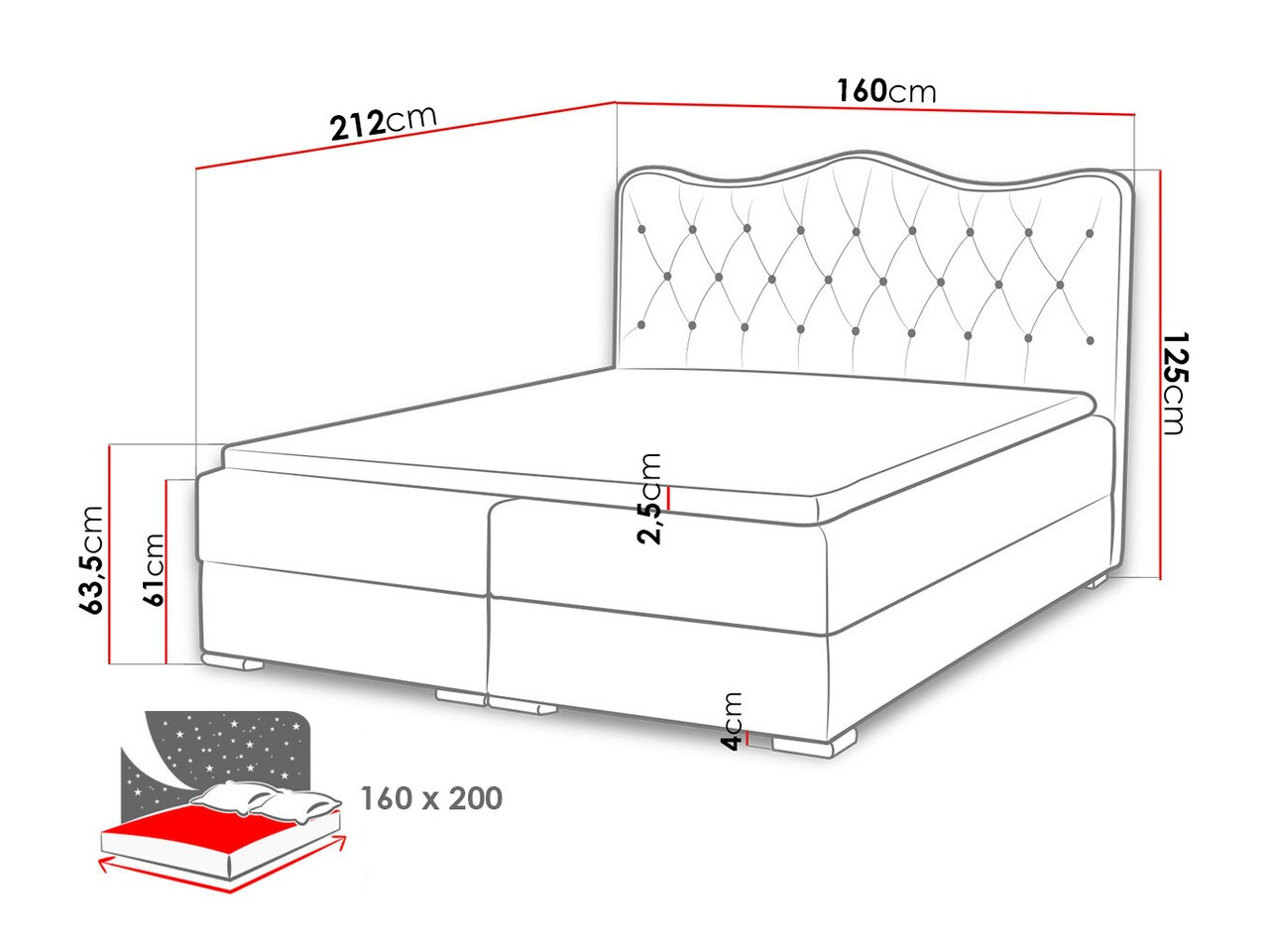Pat boxspring Tectum I
