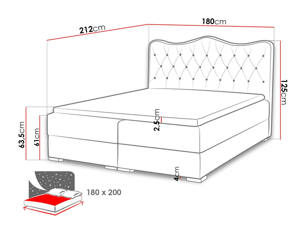 Pat boxspring Tectum I