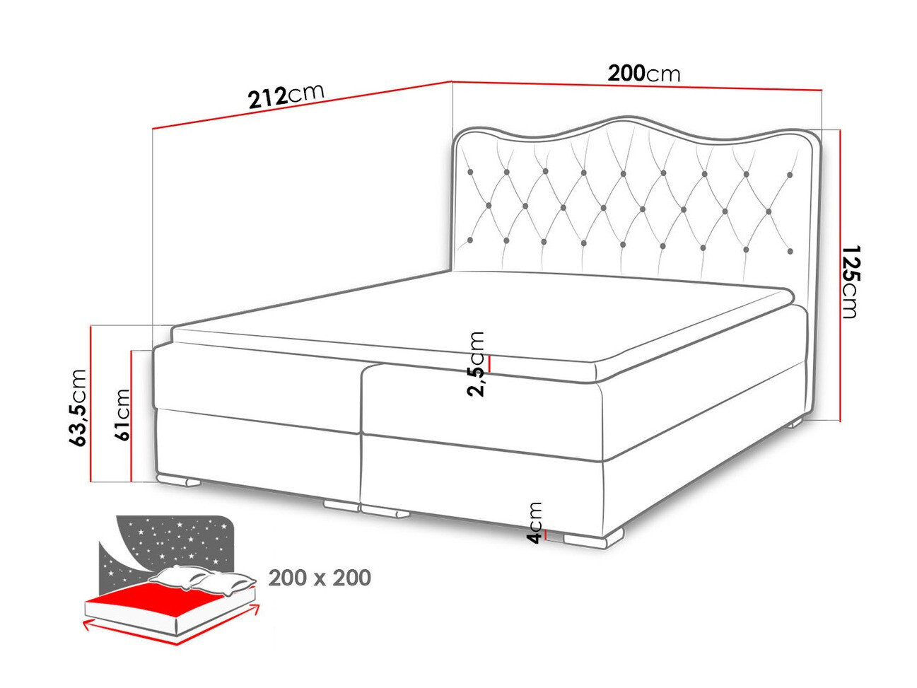 Pat boxspring Tectum I