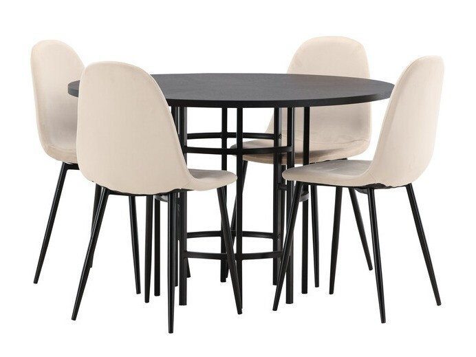 Set de mese Dallas 3424 (Negru + Bej)