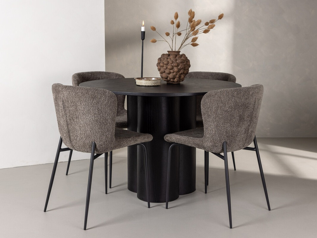 Set de mese Dallas 3432 (Maro + Negru)