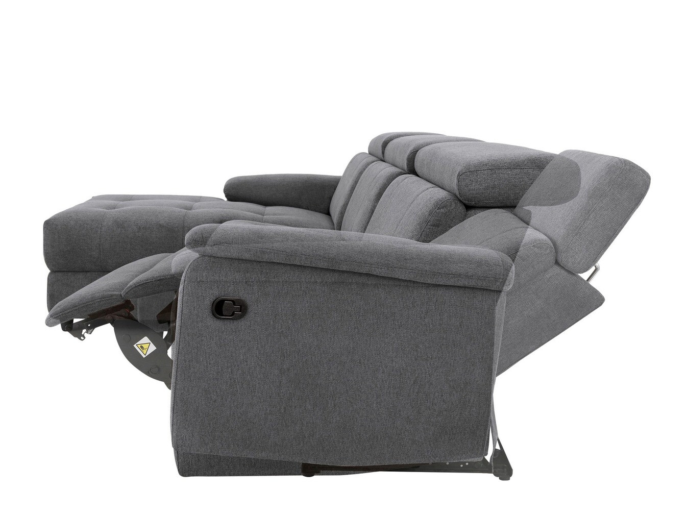 Colțar cu recliner Denton 1503 (Antracit)