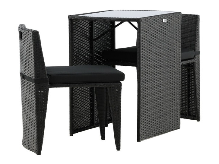 Set de balcon Dallas 3458 (Negru)